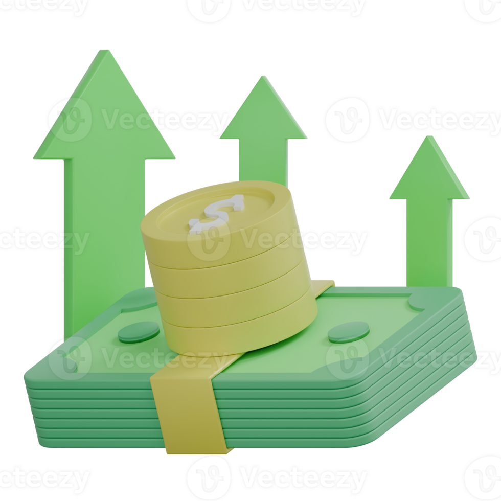 3D Render Profit Icon png