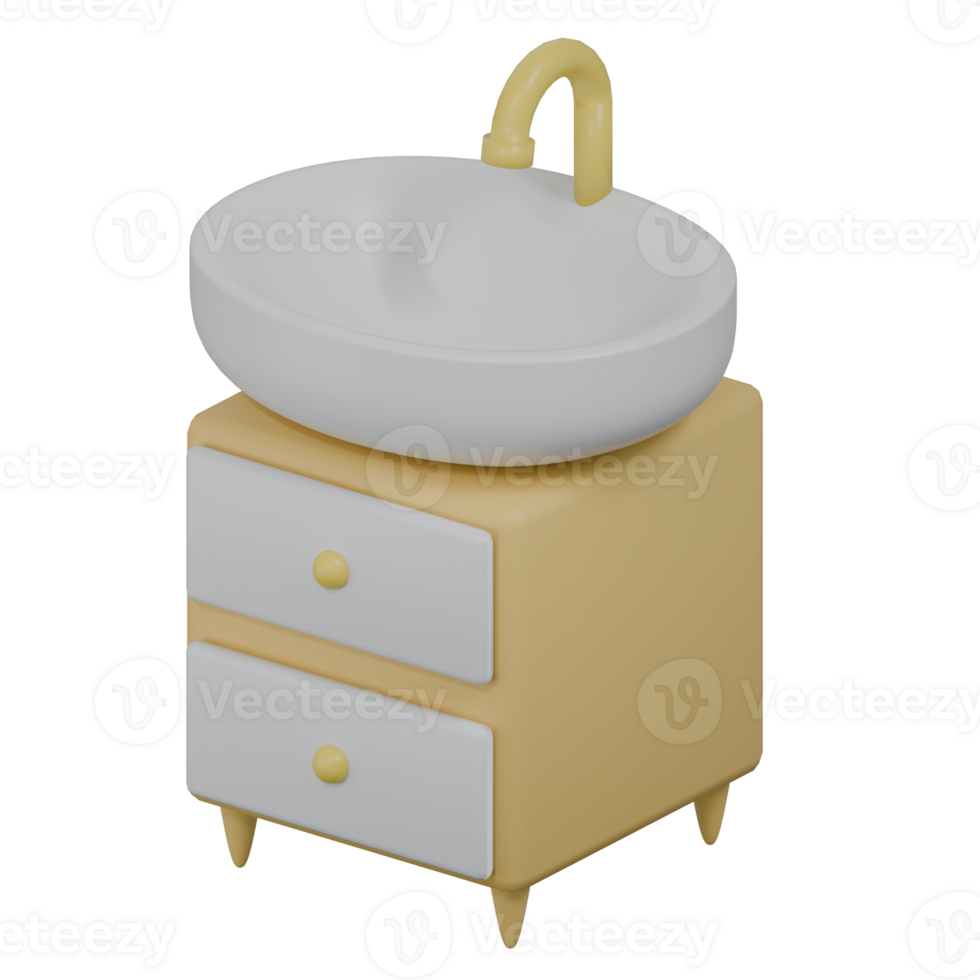 3D Render Sink Icon png