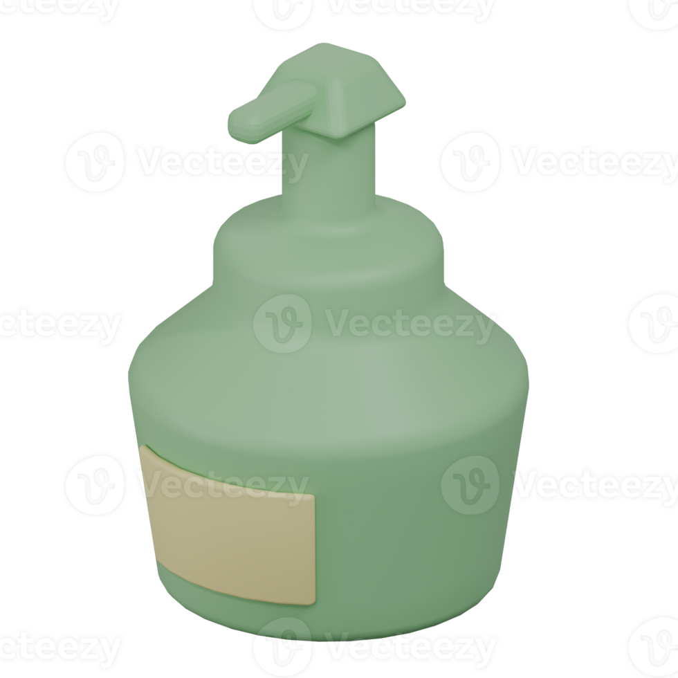 3D Render of Shampoo png