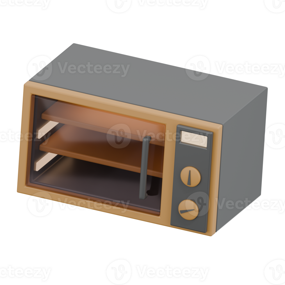 3D Render Microwave Icon png