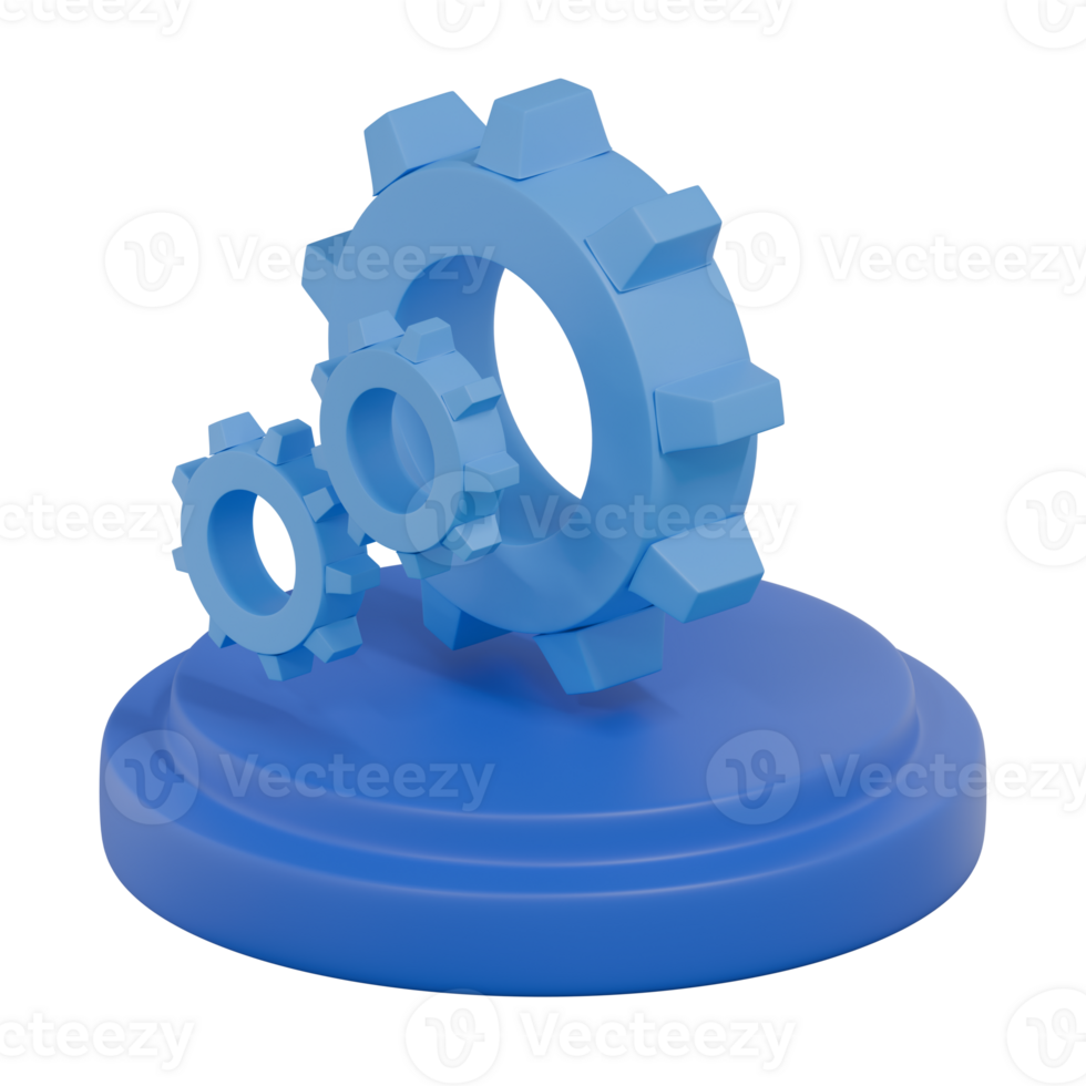 3D Render Isometric Management Icon png