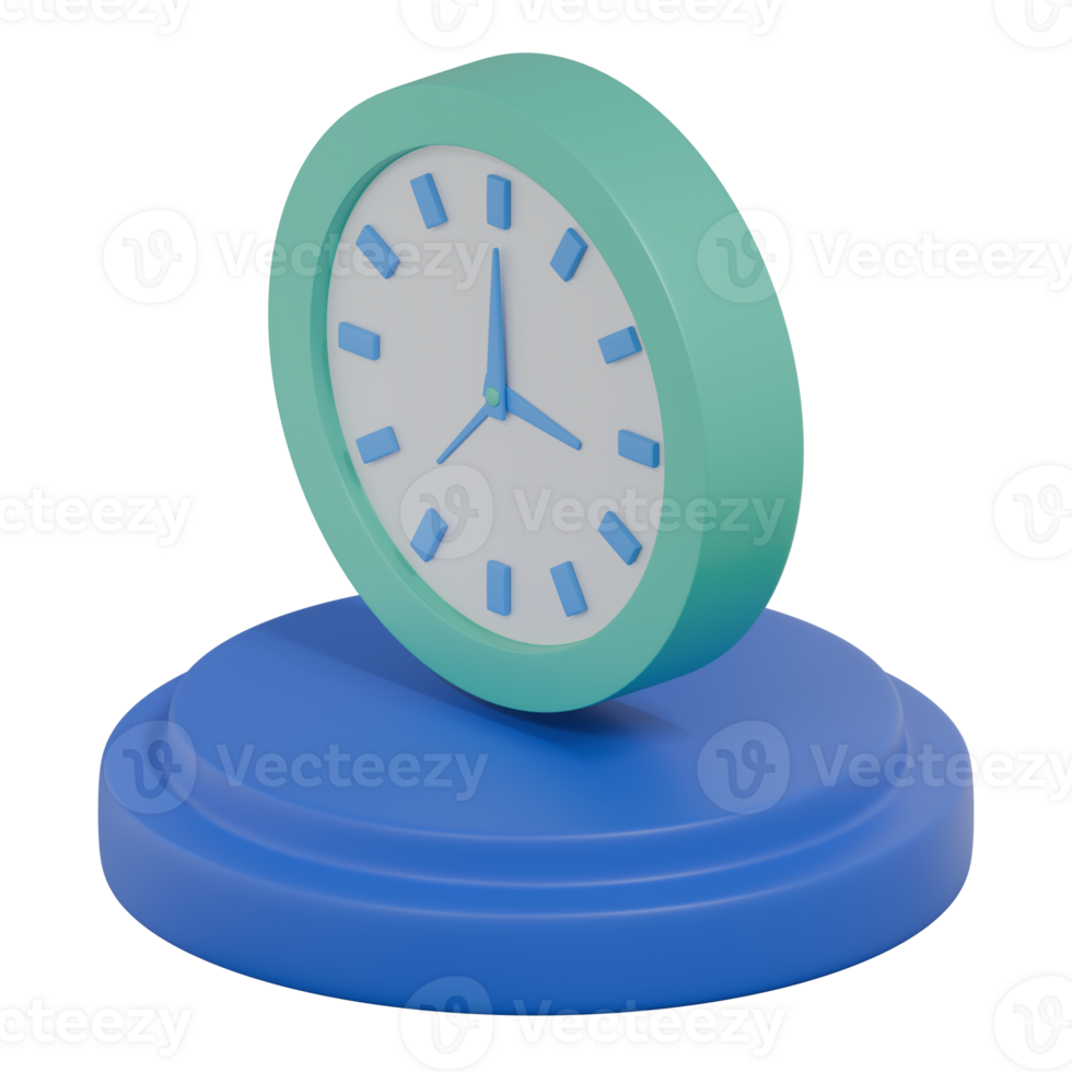 3D Render Isometric Time Management Icon png