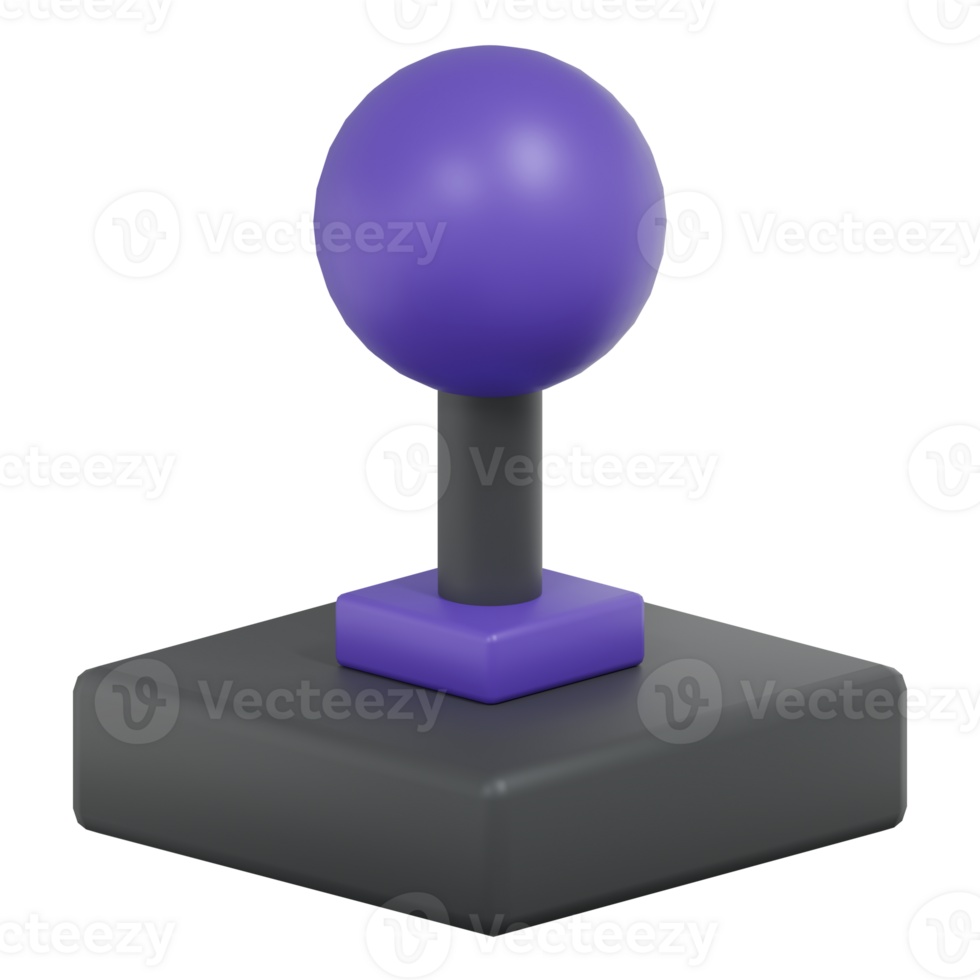 3D Render Isometric Joystick Icon png