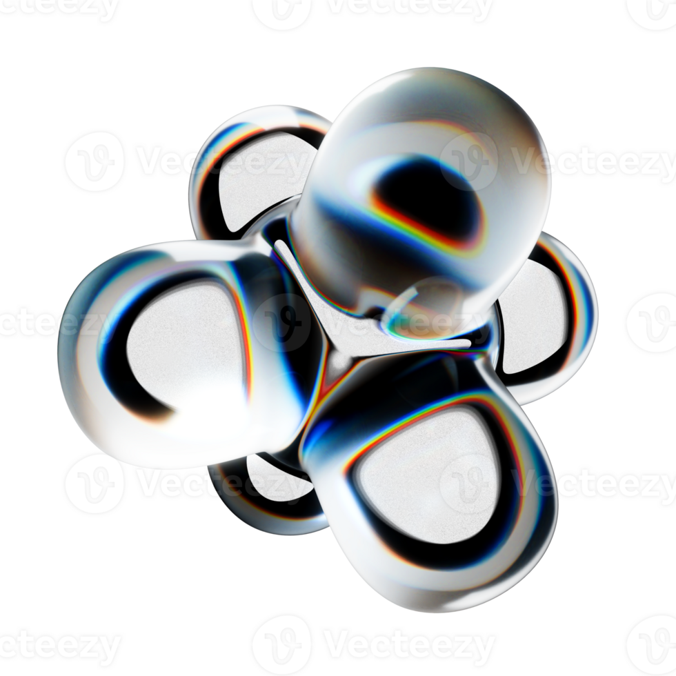 an abstract object made of clear glass that has equal sides like a prism png