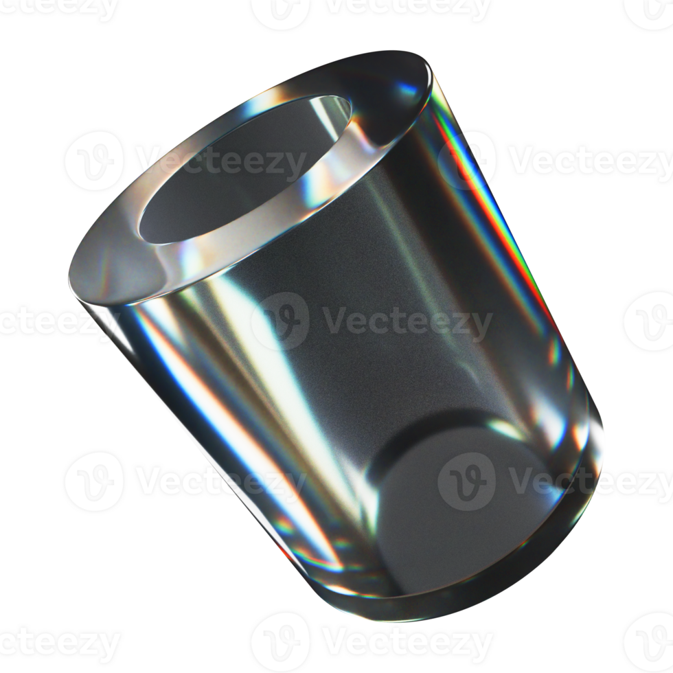 abstract glass shapes, empty glass tubes reflecting light png