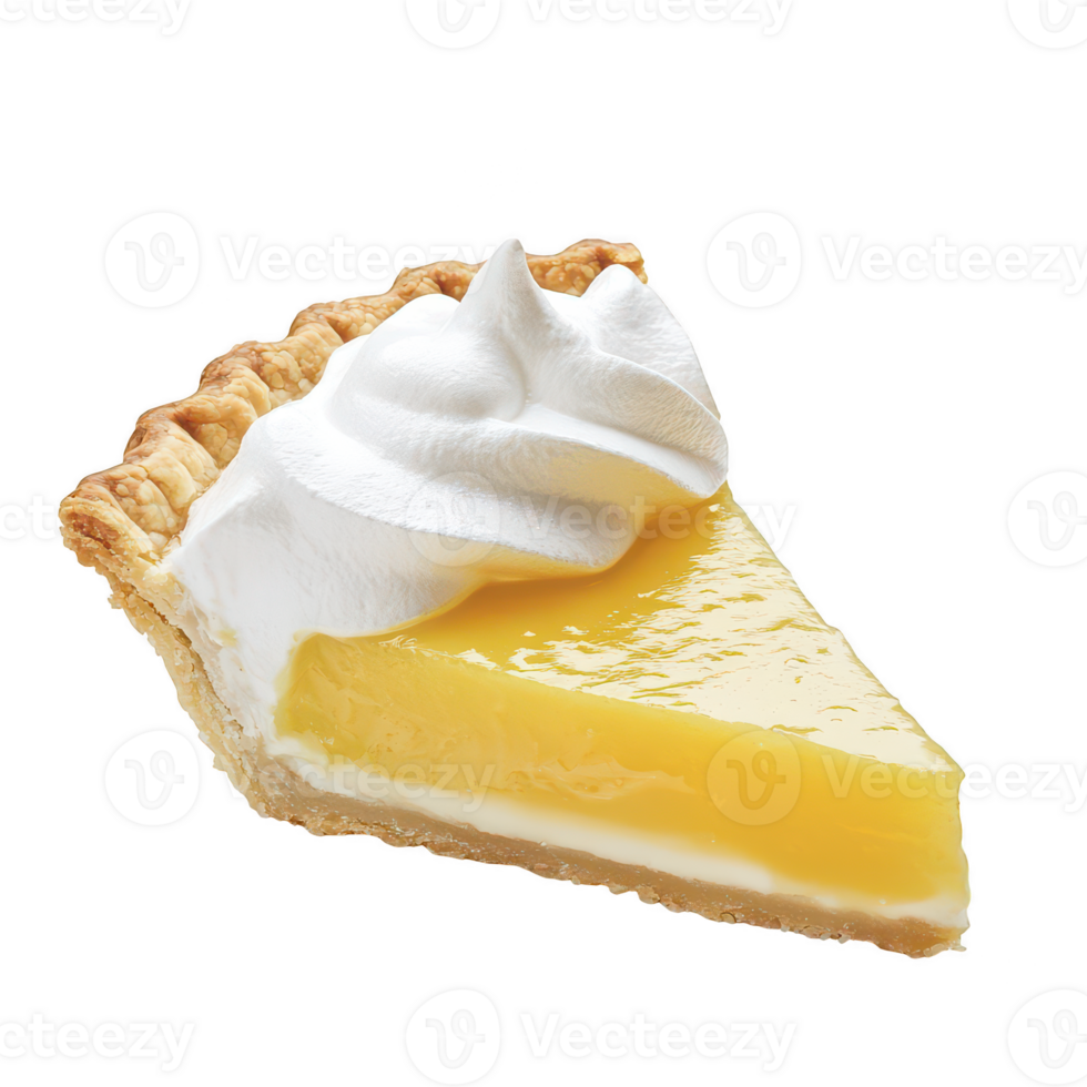 Slice of dessert with topping on transparent background png