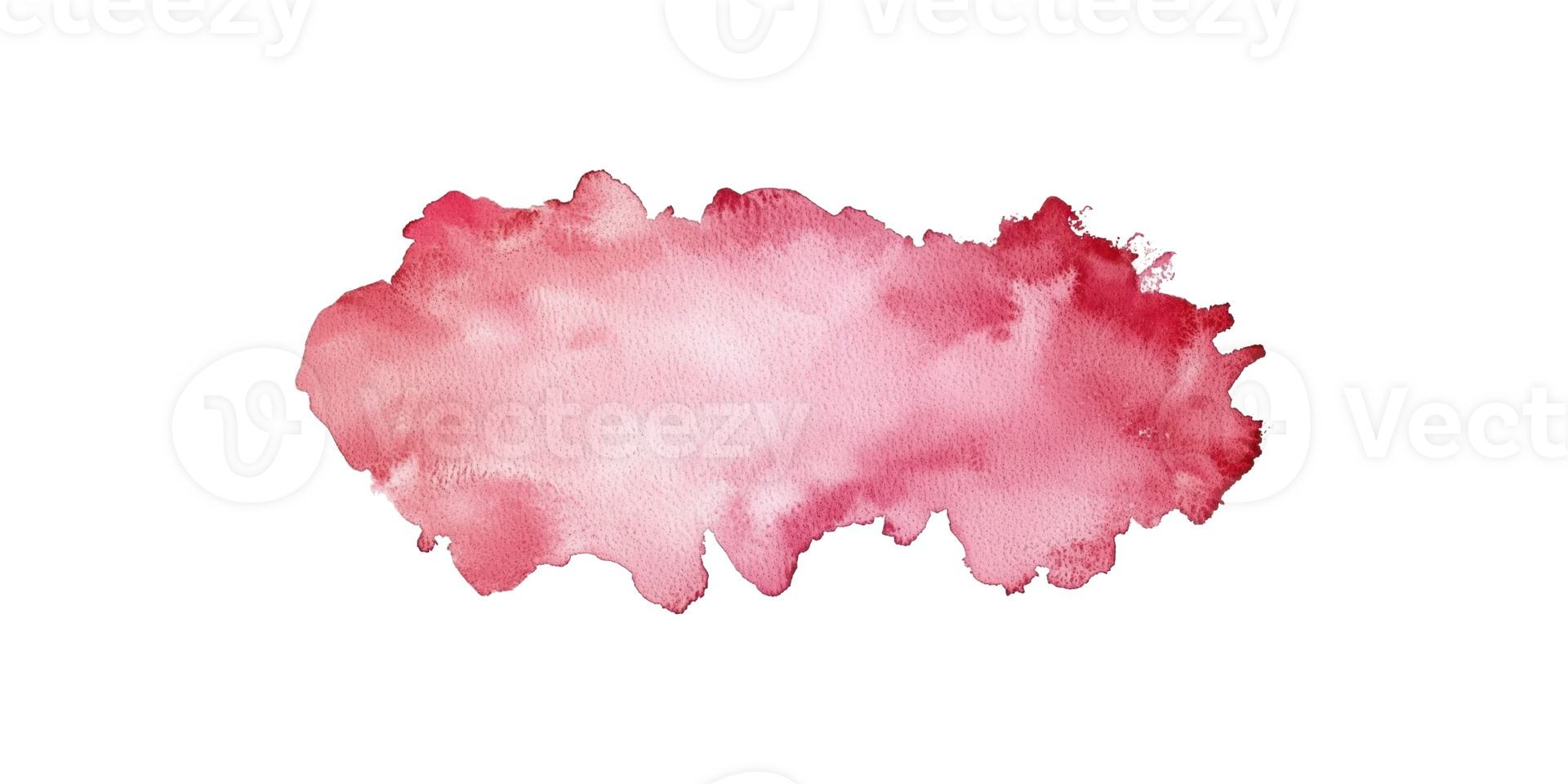 Watercolor red paint splatter with artistic texture isolated on transparent background png