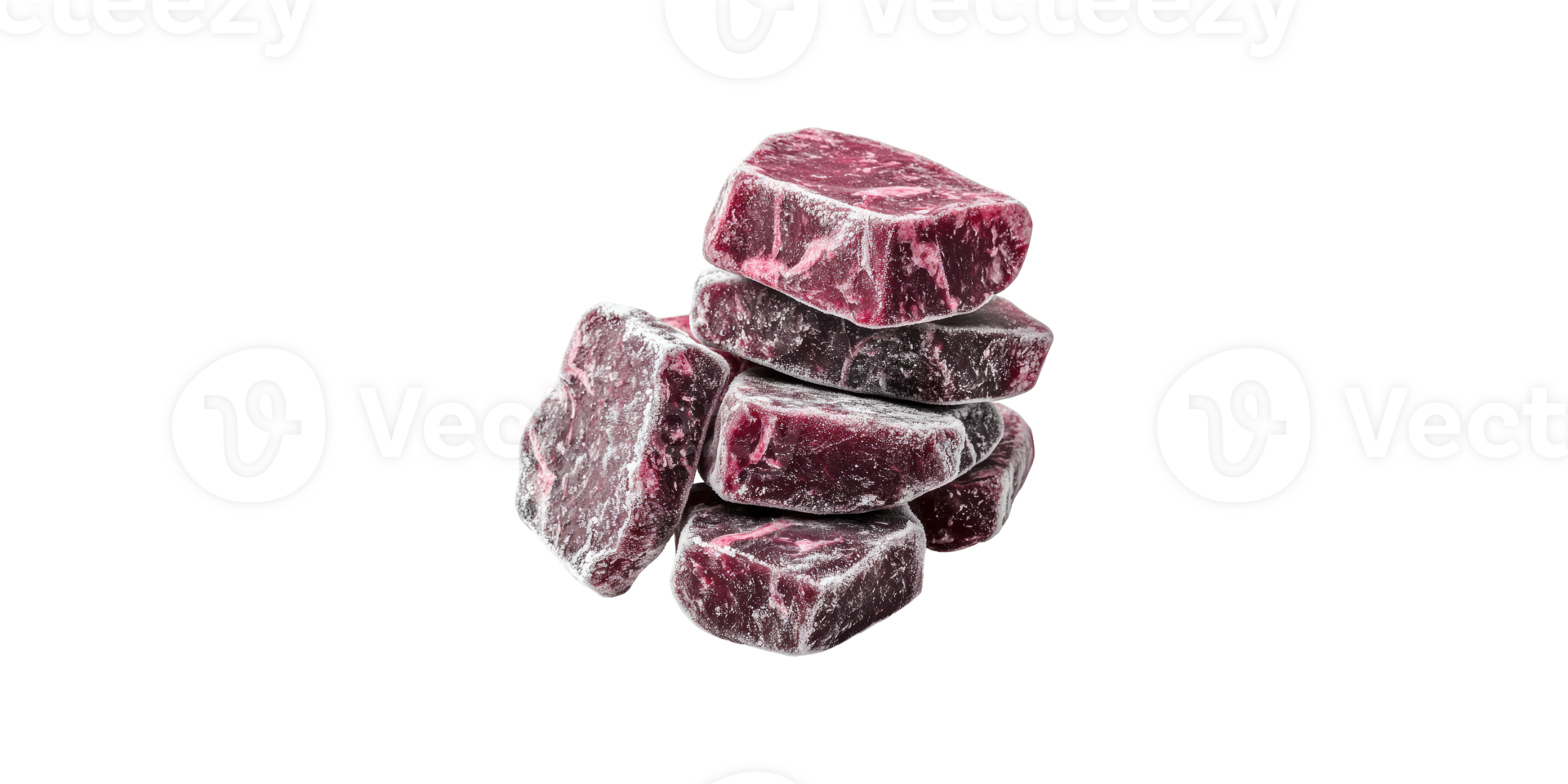 Stack of red marble stones for decoration isolated on transparent background png