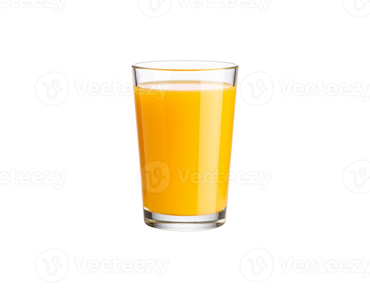 Refreshing Orange Juice in a Clear Glass Cup Freshly Squeezed. png