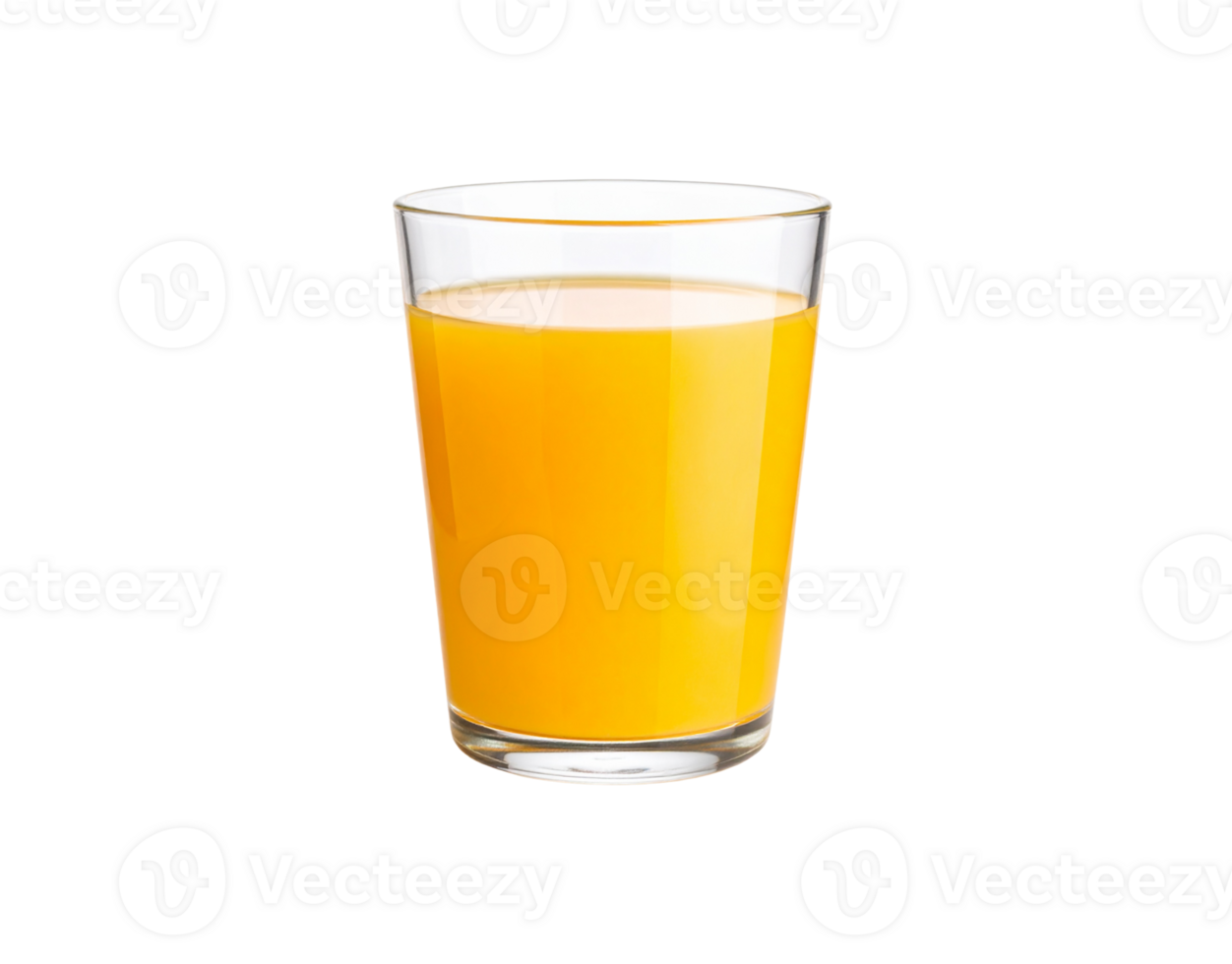 Refreshing Glass of Vibrant Orange Juice on Dark Background. png
