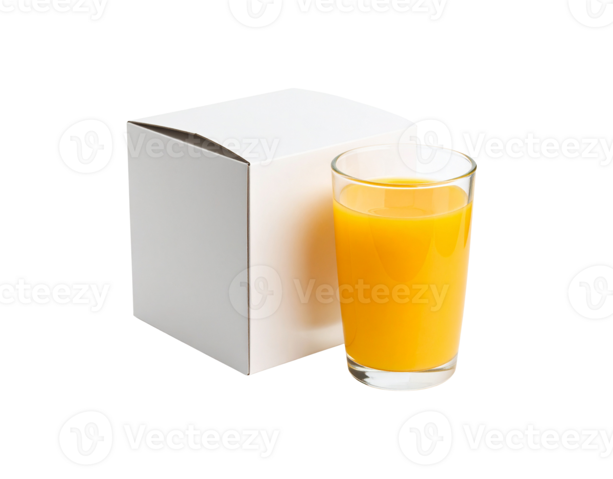 Glass of Fresh Orange Juice Smooth Texture Vibrant Color Refreshing Drink. png