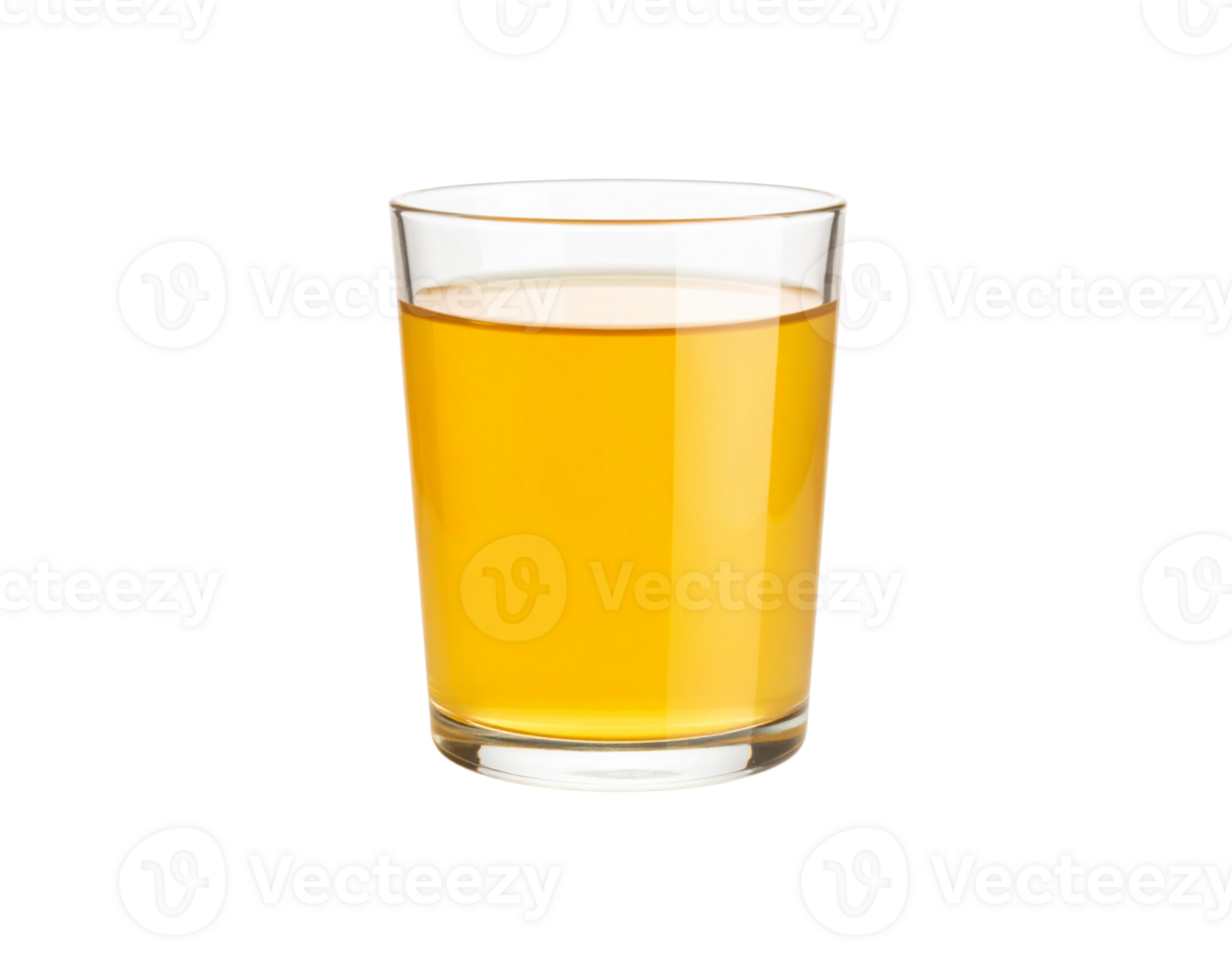 Glass of Vibrant Orange Juice Clear Glassware Refreshing Beverage. png