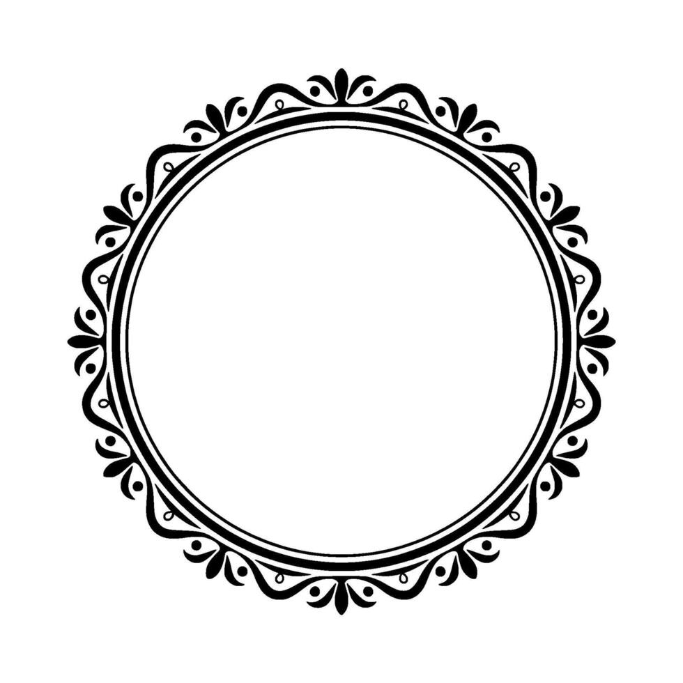 Elegant Vintage Frame, Decorative Border, Classic, Symmetrical vector