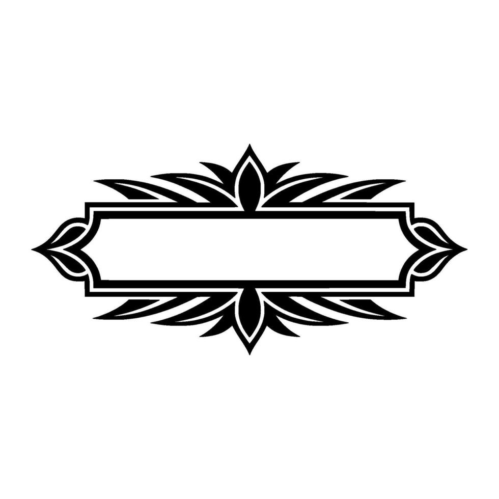 Elegant Black Ornamental Frame, Blank Space, Ornament vector