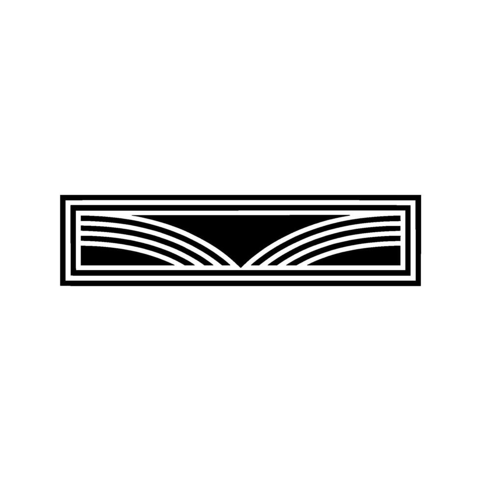 Geometric Window, Minimalist, Abstract Symmetry vector