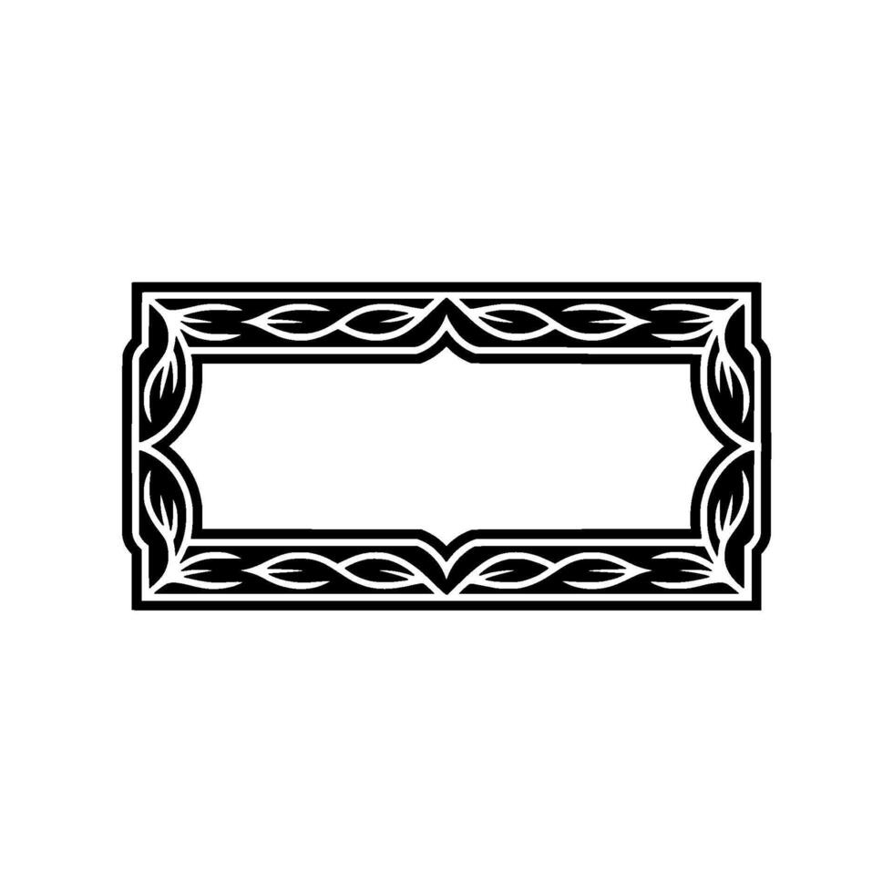 Geometric Celtic Frame, Minimalist, Elegant Border vector