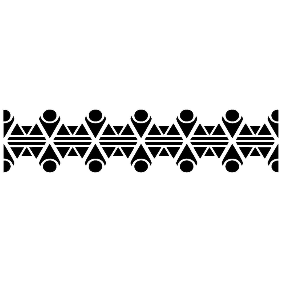 Geometric Tribal Border, Minimalist Pattern, Stylized vector