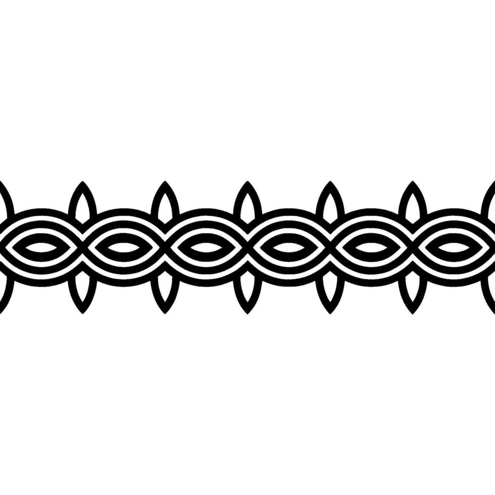 Geometric Celtic Border, Minimalist, Repeating Pattern vector