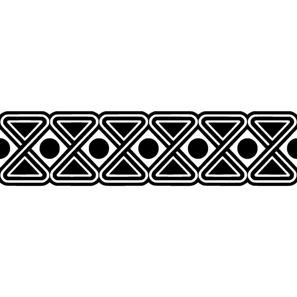 Geometric Border, Stylized Pattern, Minimalist, Triangles vector