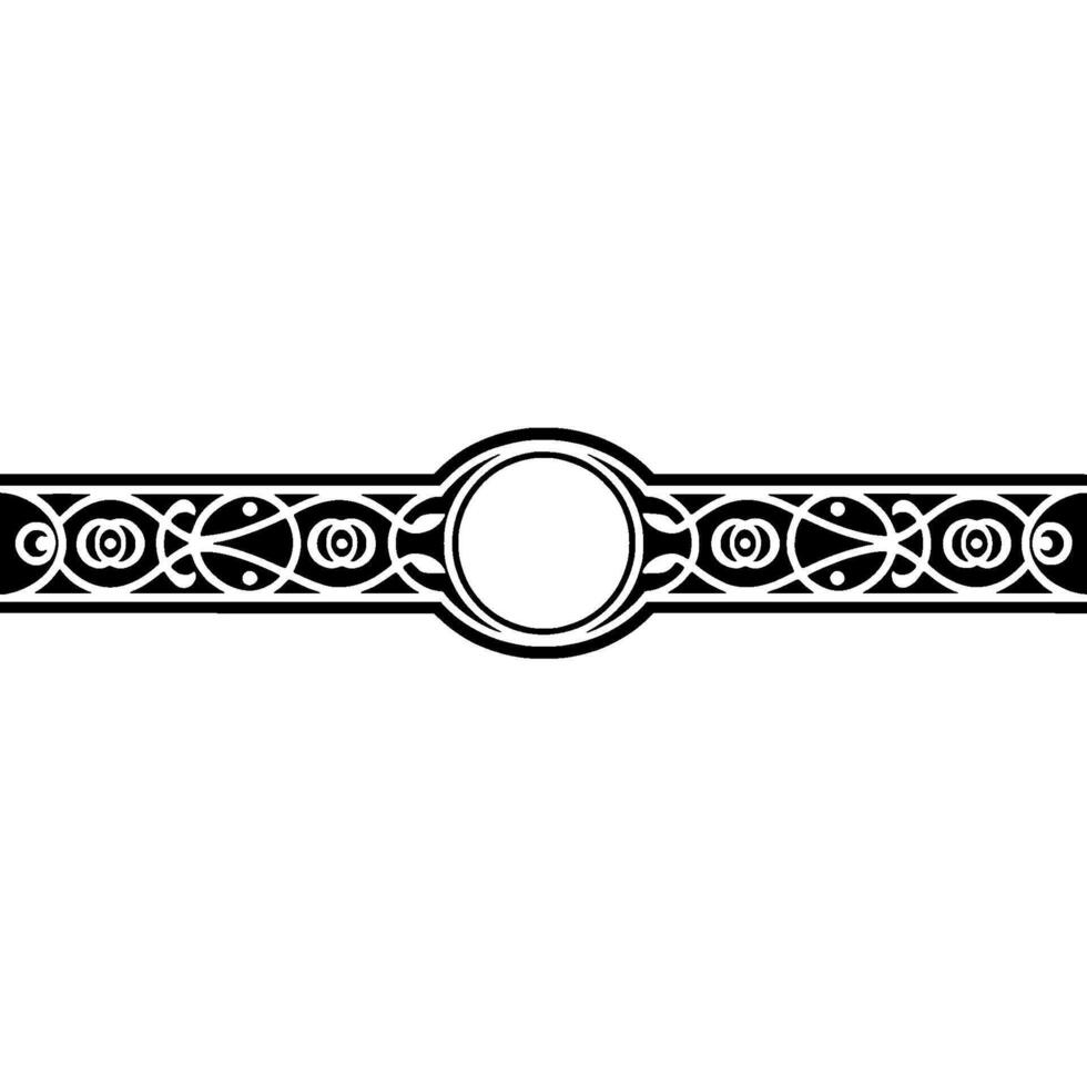 Intricate Celtic Border, Vintage, Ornament vector
