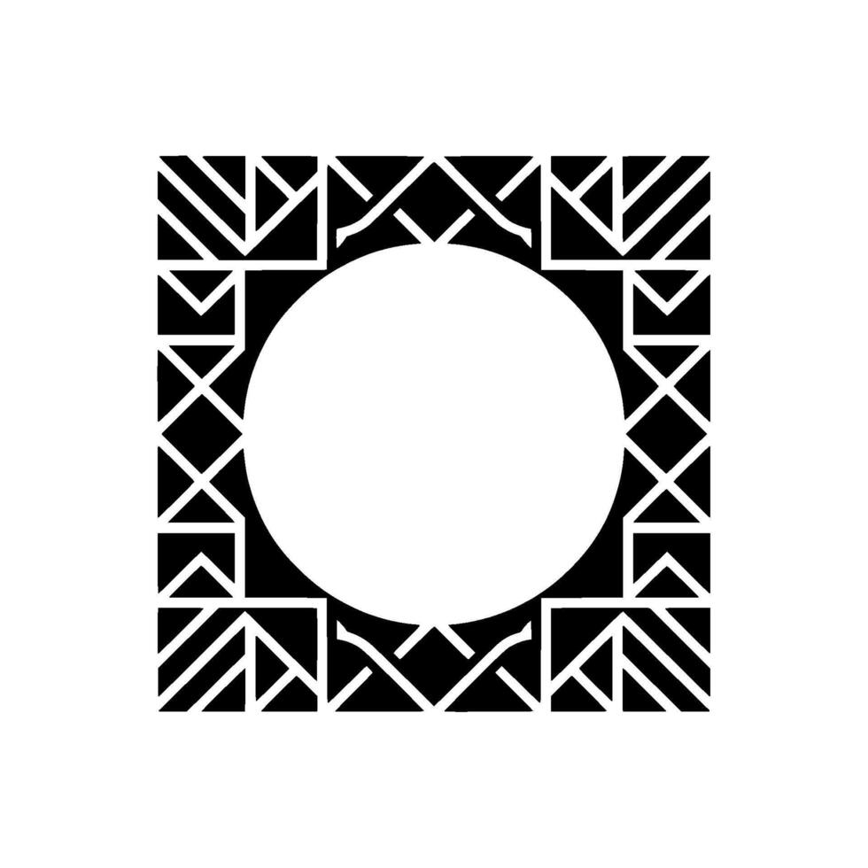 Geometric Circle Emblem, Minimalist, Modern - Geometry vector