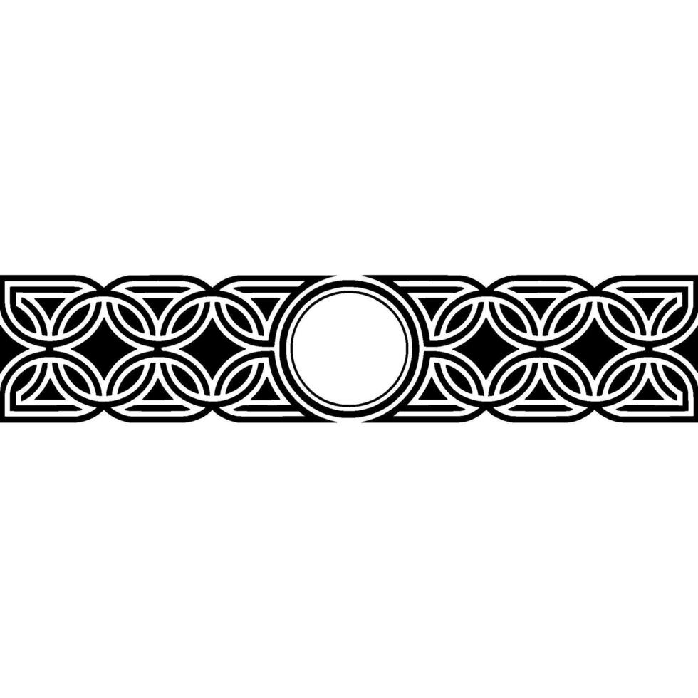 Intricate Celtic Border, Vintage, Decorative Element, Geometric vector