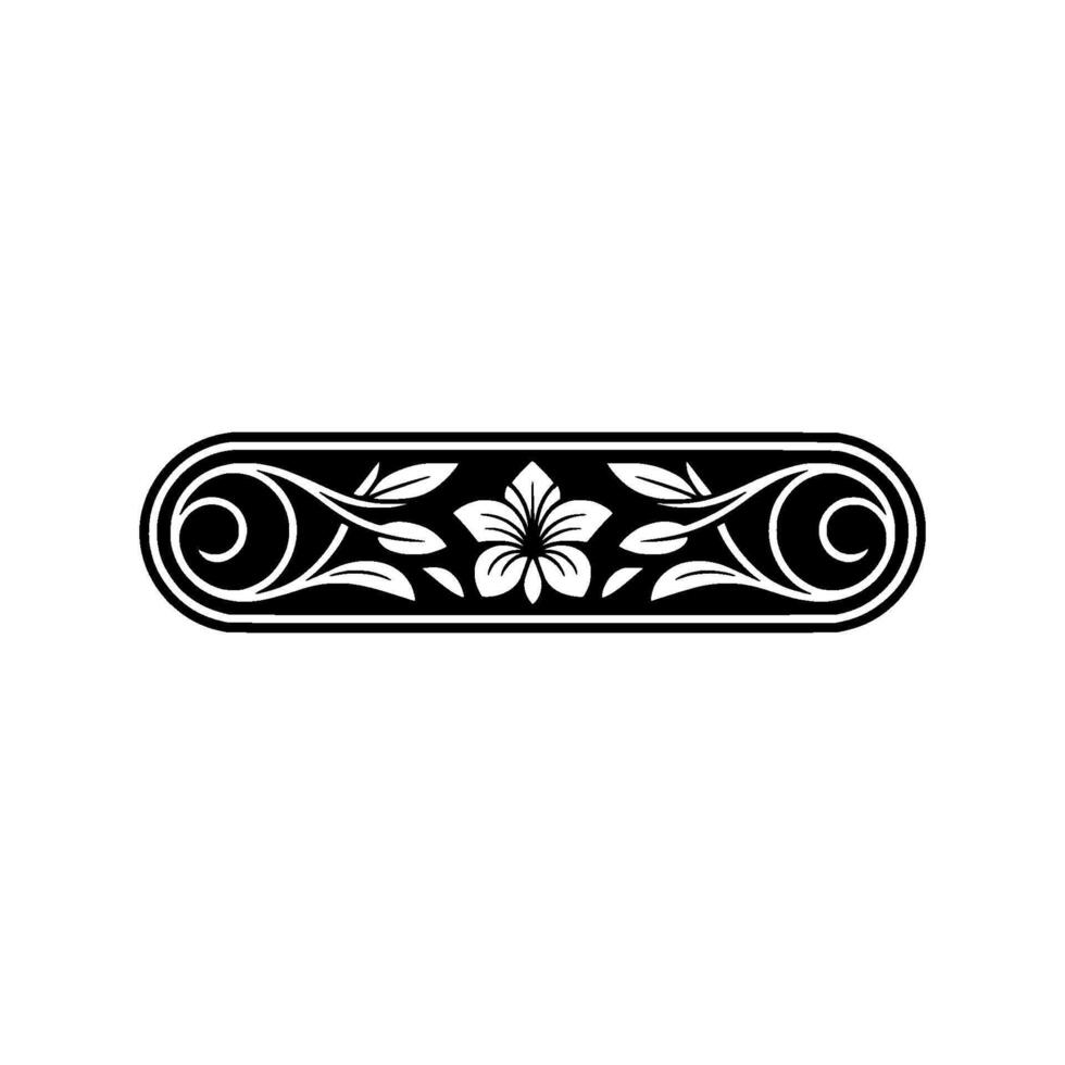 Elegant Scroll Border, Floral Ornamentation, Vintage vector