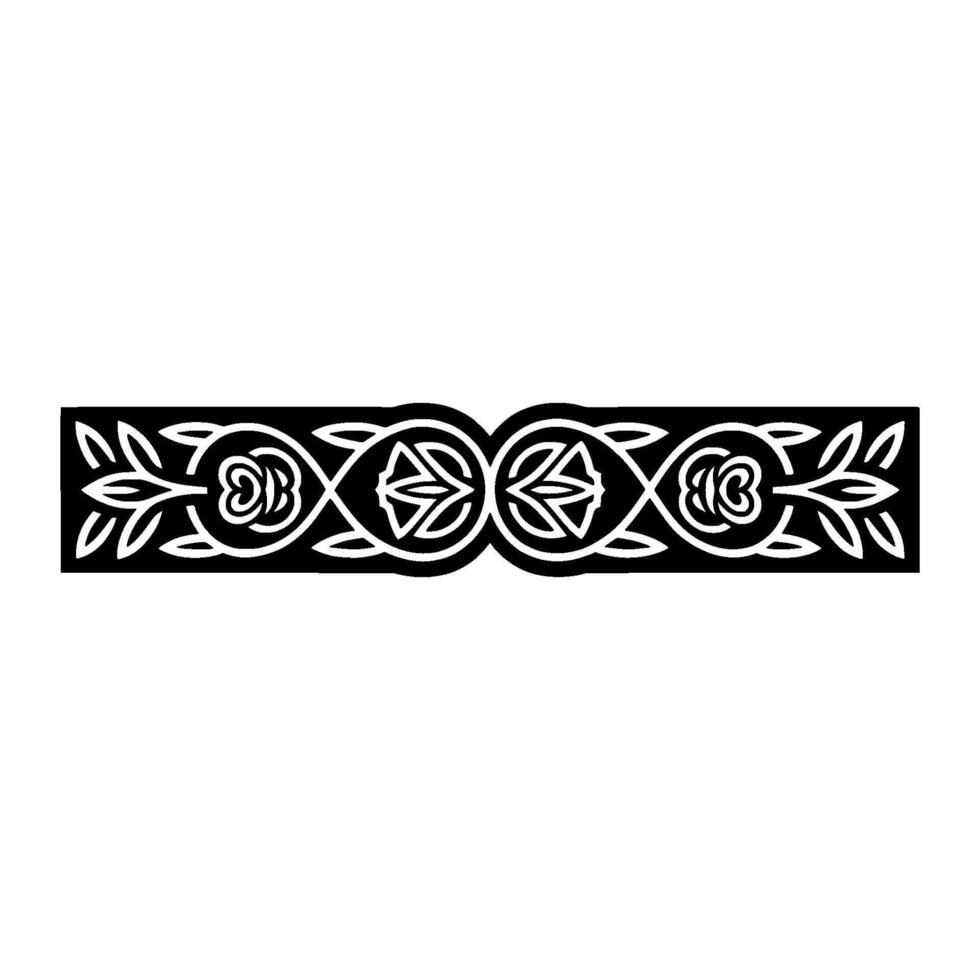 Intricate Celtic Border, Vintage, Decorative Element - Linear vector