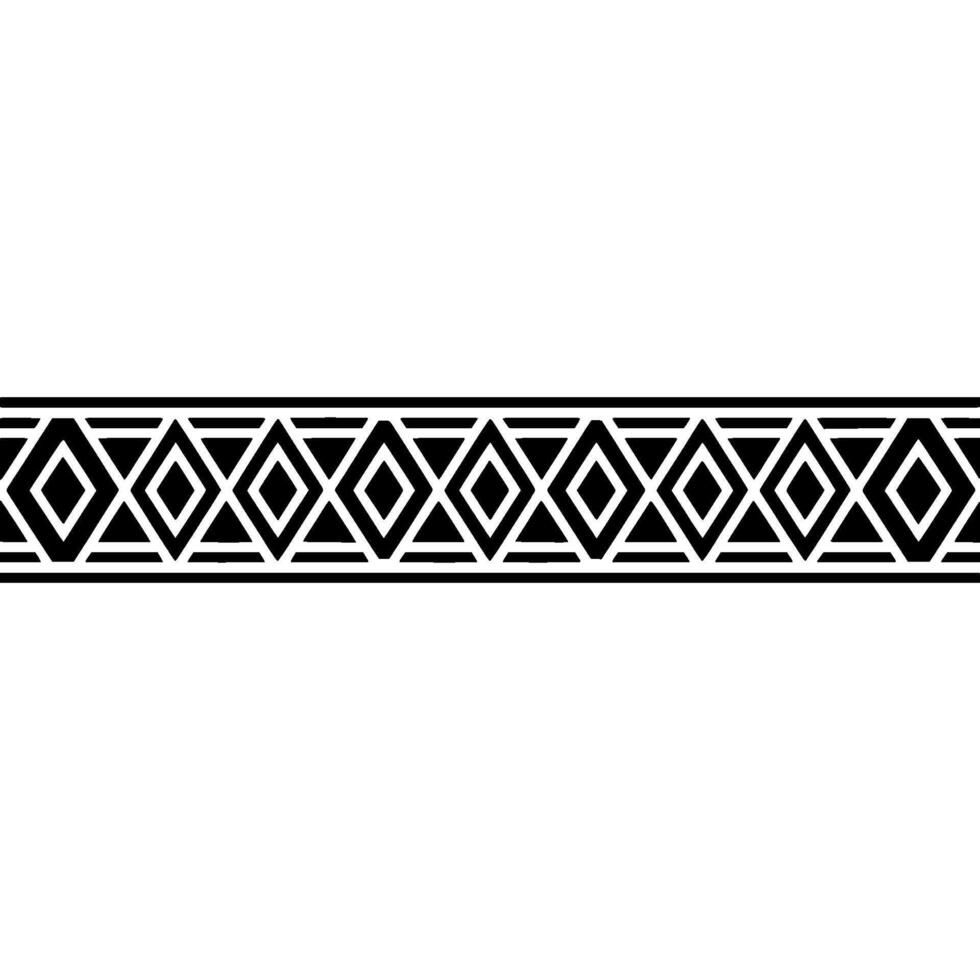 Geometric Deco Border, Minimalist, Vintage - Pattern vector