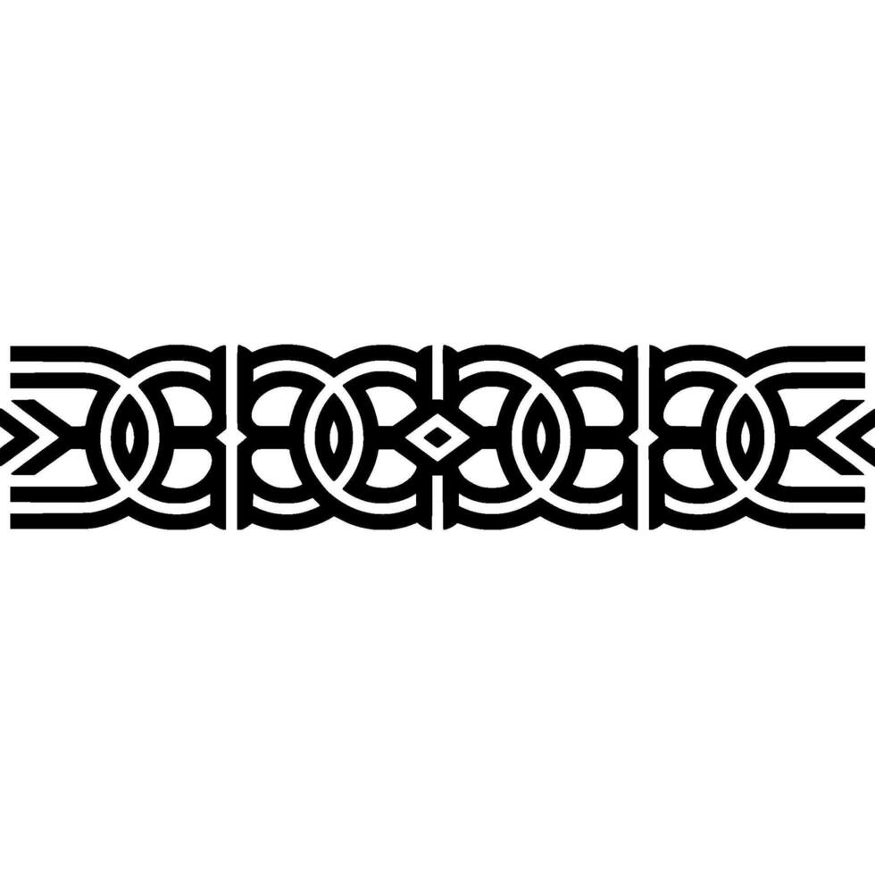 Intricate Celtic Border, Vintage, Decorative Element - Geometric vector