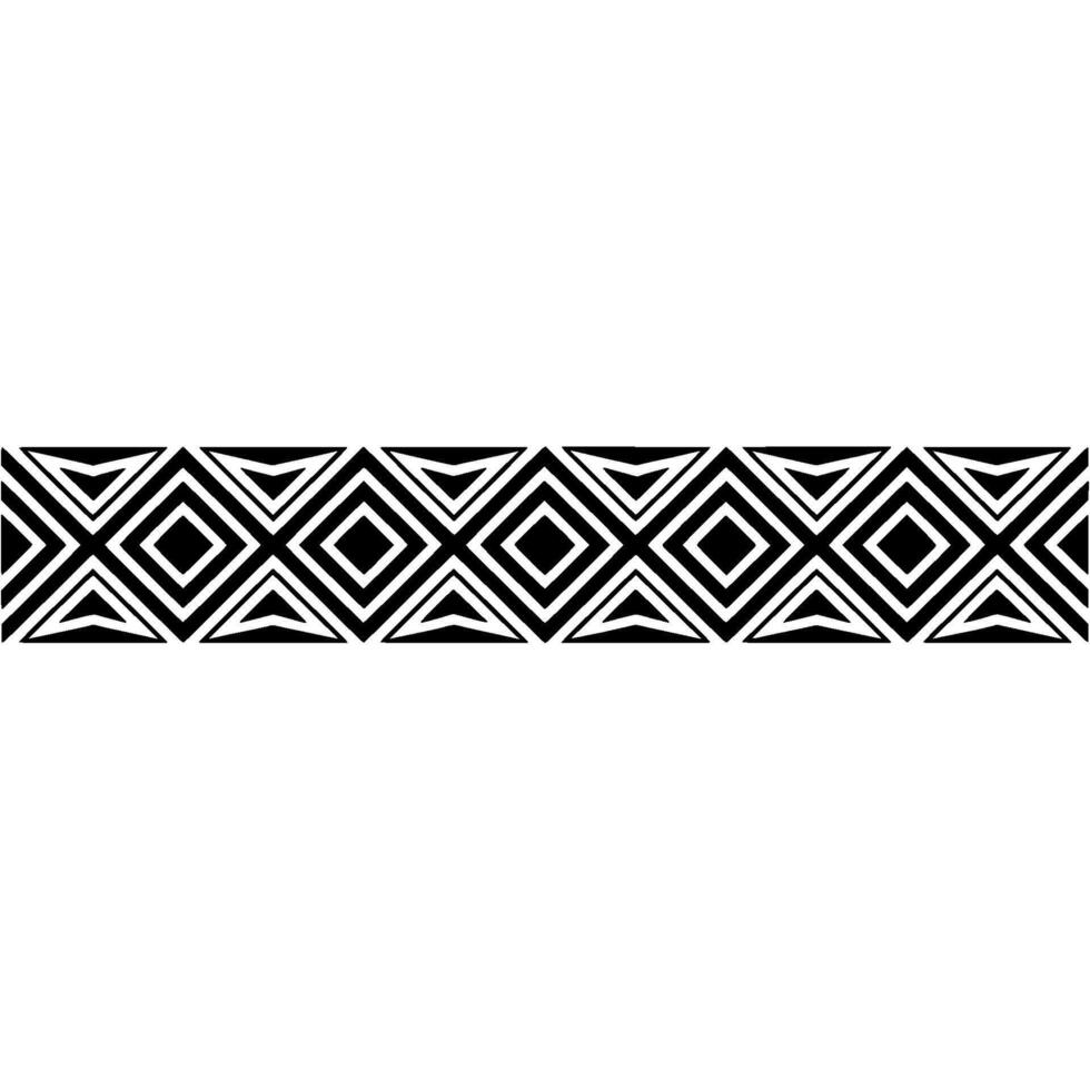 Geometric Diamond Border, Modern Abstract Pattern vector
