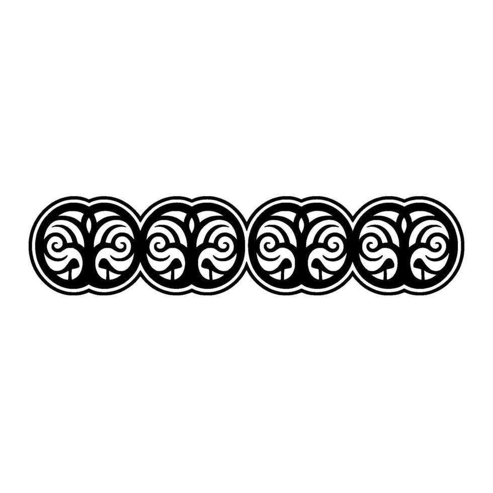 Intricate Celtic Border, Vintage, Ornamental Motif vector