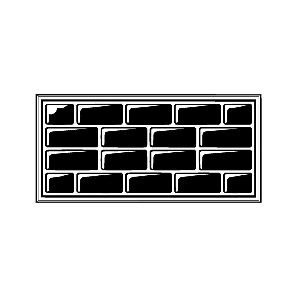 Geometric Brick Grid, Minimalist vector