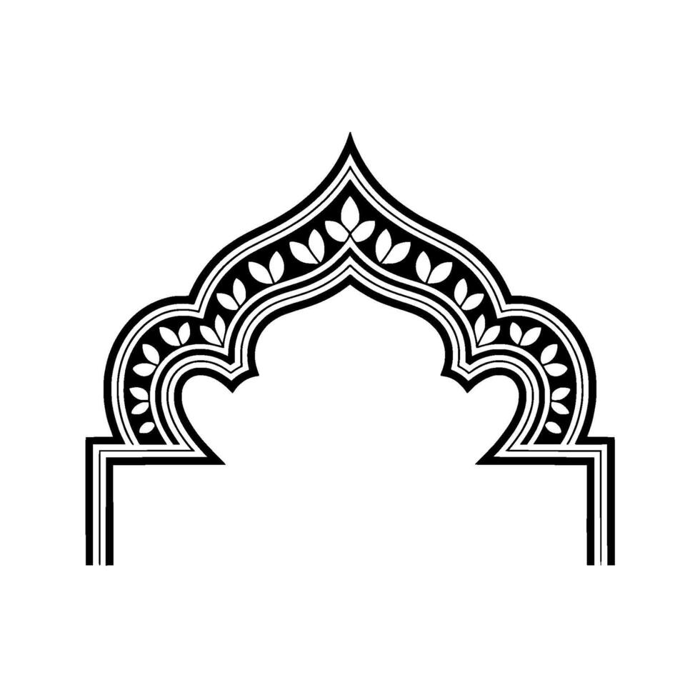 Intricate Moroccan Arch, Geometric vector