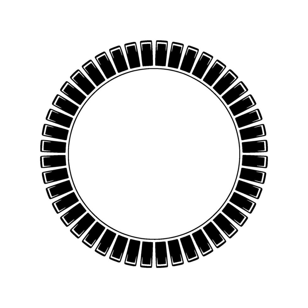 Circular Frame, Minimalist, Abstract Outline, Element vector