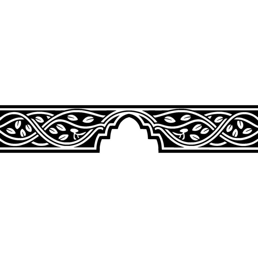 Intricate Celtic Border, Elegant Ornamentation - Pattern - Ornament vector