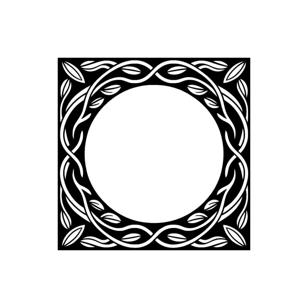 Celtic Knot Frame, Vintage, Minimalist Illustration vector