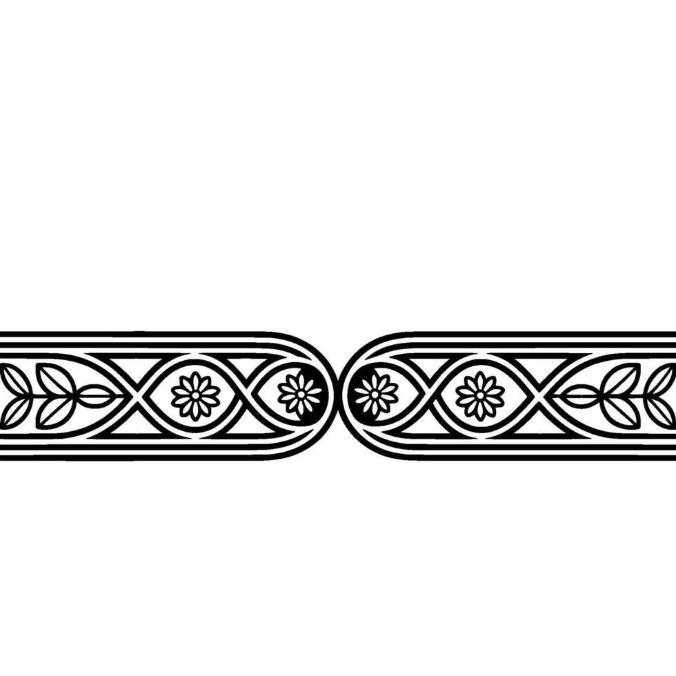 Elegant Ornate Border, Vintage, Decorative Element vector