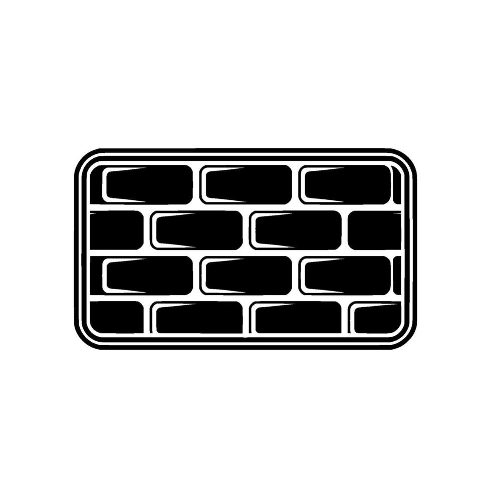 Minimalist Brick Wall Modern Element vector