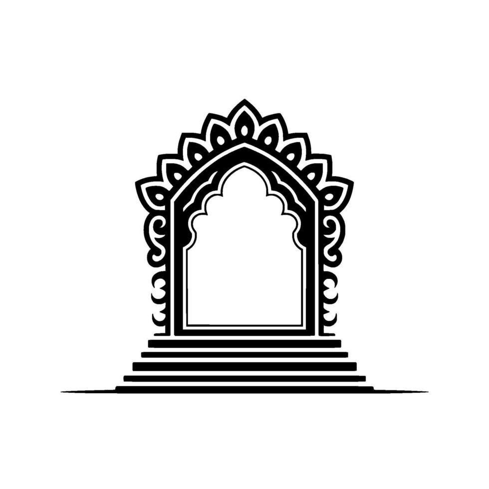 Intricate Archway, Ornamental Gateway, Vintage vector