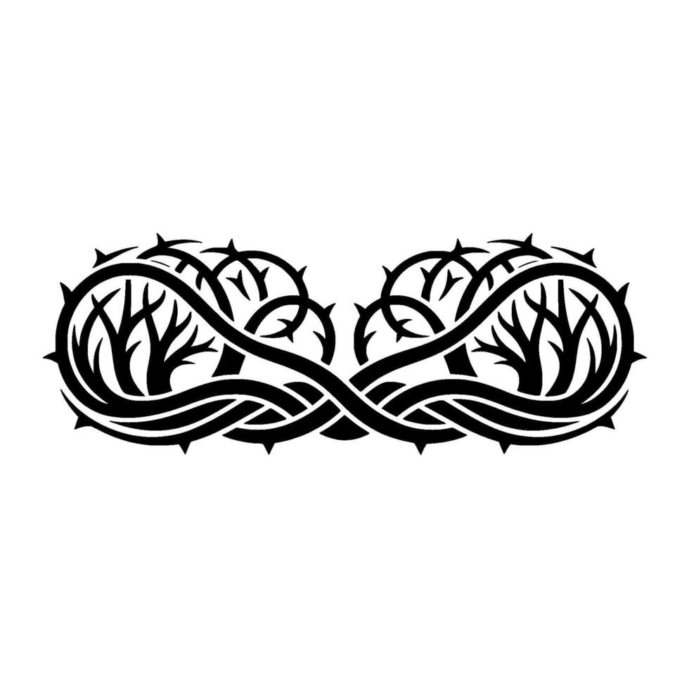 Eternal Roots Tribal Infinity Symbol vector