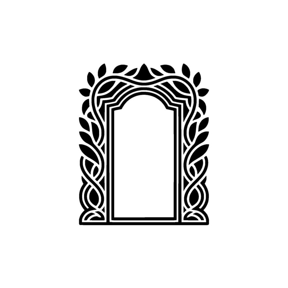 Elegant Arch Frame, Art Deco Ornamentation vector