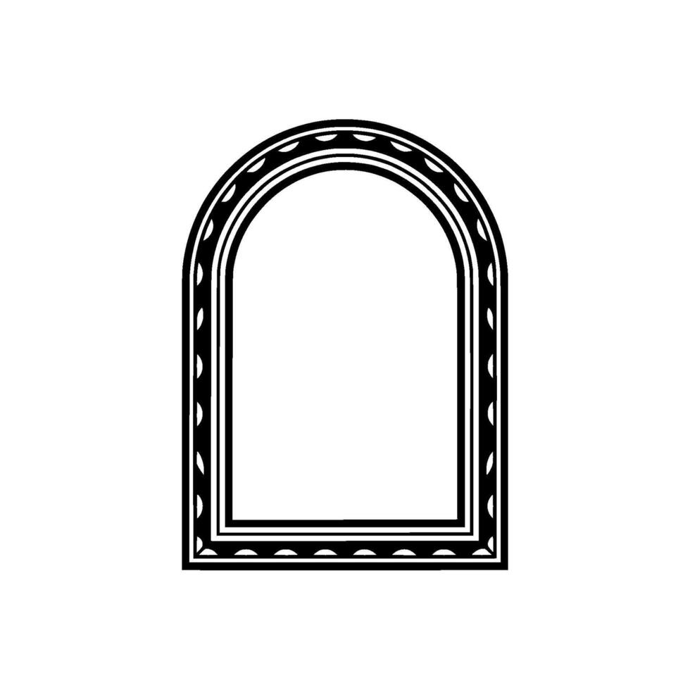 Elegant Arch Frame, Minimalist vector