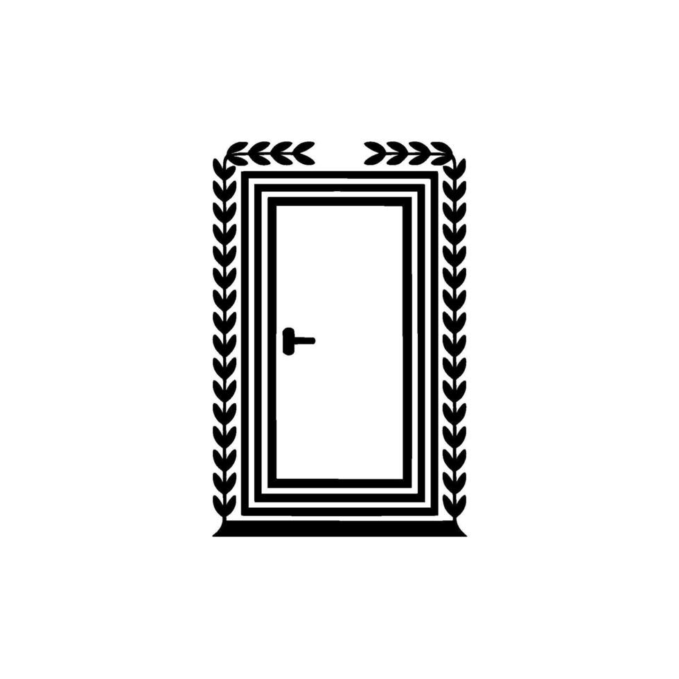 Classical Portal, Elegant Entrance, Symbolic Threshold vector