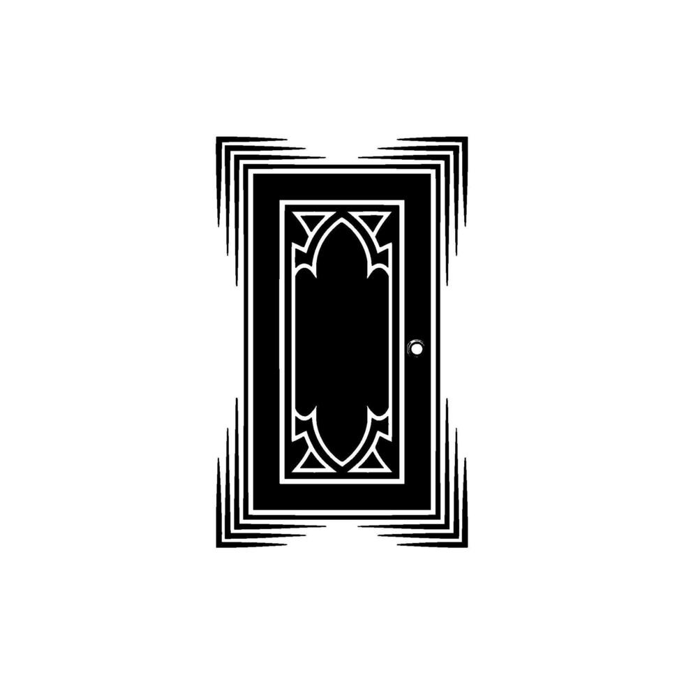 Art Deco Doorway Geometric Mystery Subtle Intrigue vector