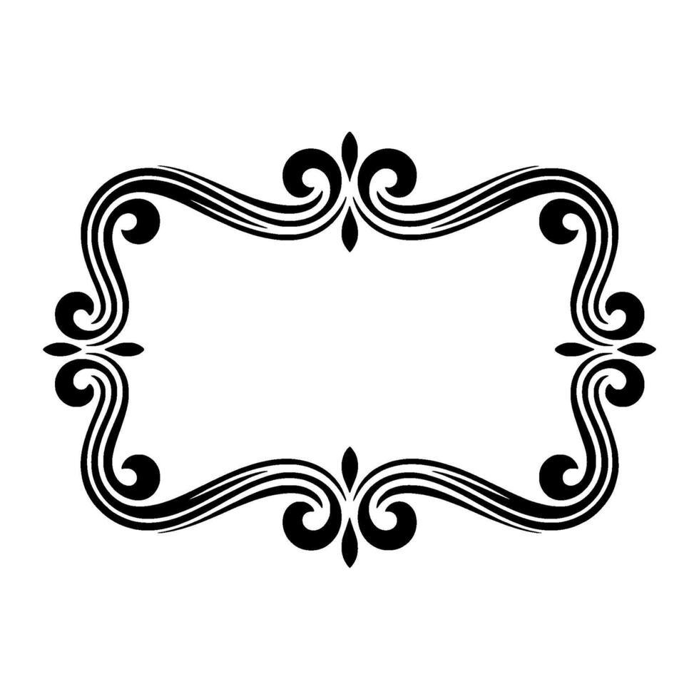 Elegant Vintage Frame, Decorative Border, Classic, Art nouveau vector