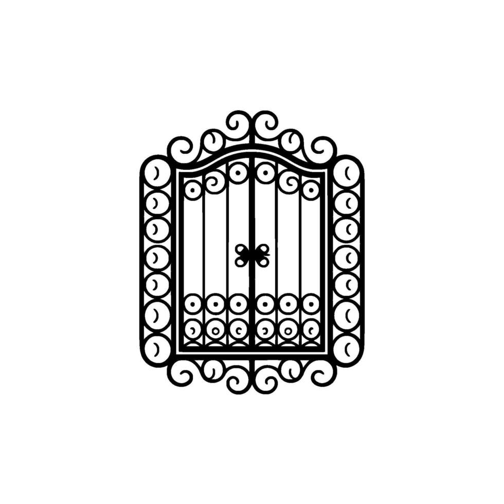 Intricate Birdcage Silhouette, Elegant, Vintage Motif vector
