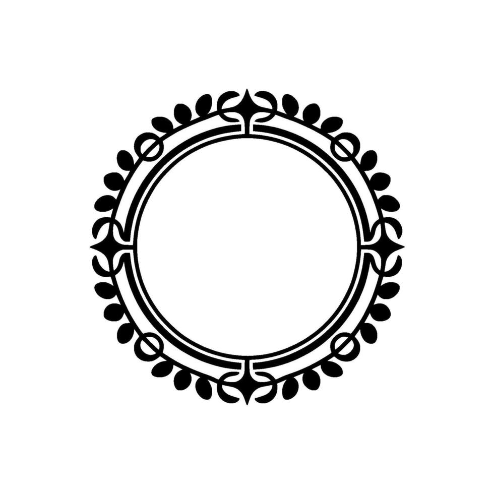 Elegant Circular Ornament, Vintage Border, Decorative vector