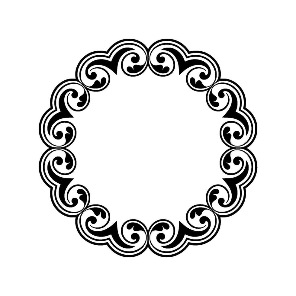 Elegant Circular Ornament, Vintage, Decorative Border - Circle vector