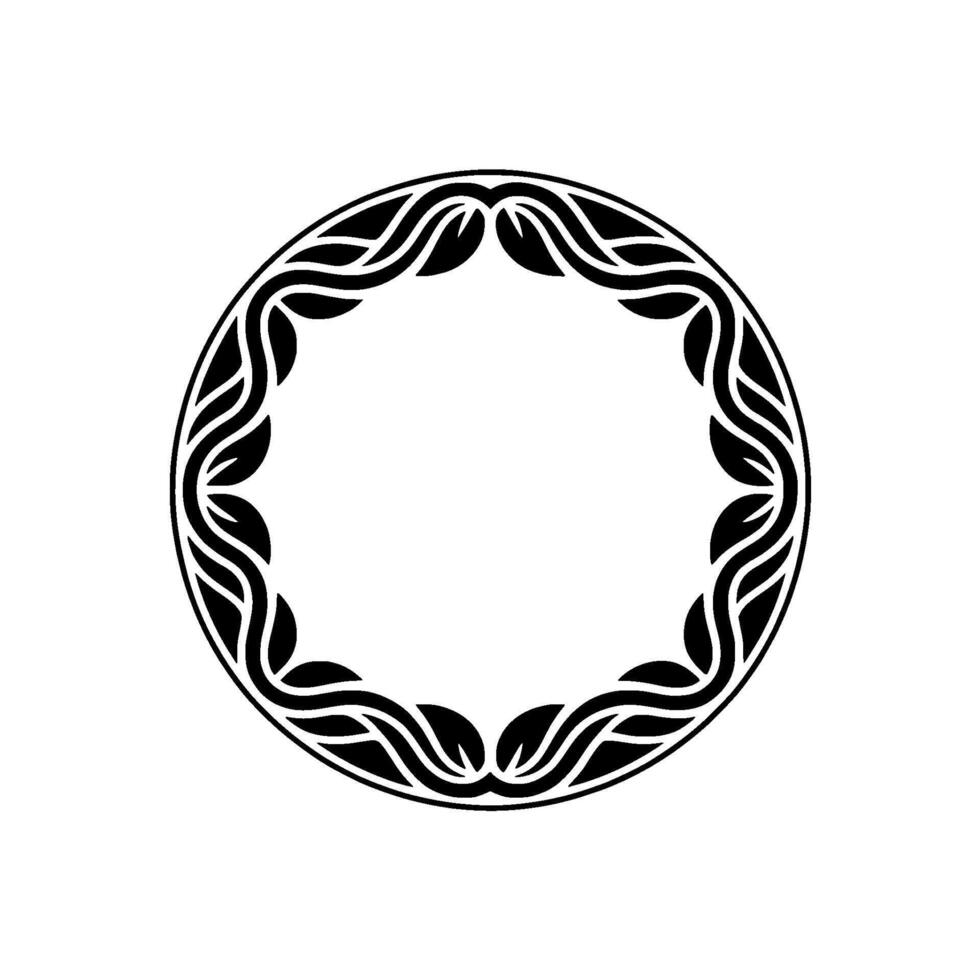 Intricate Circular Ornament, Minimalist, Circle - Pattern vector